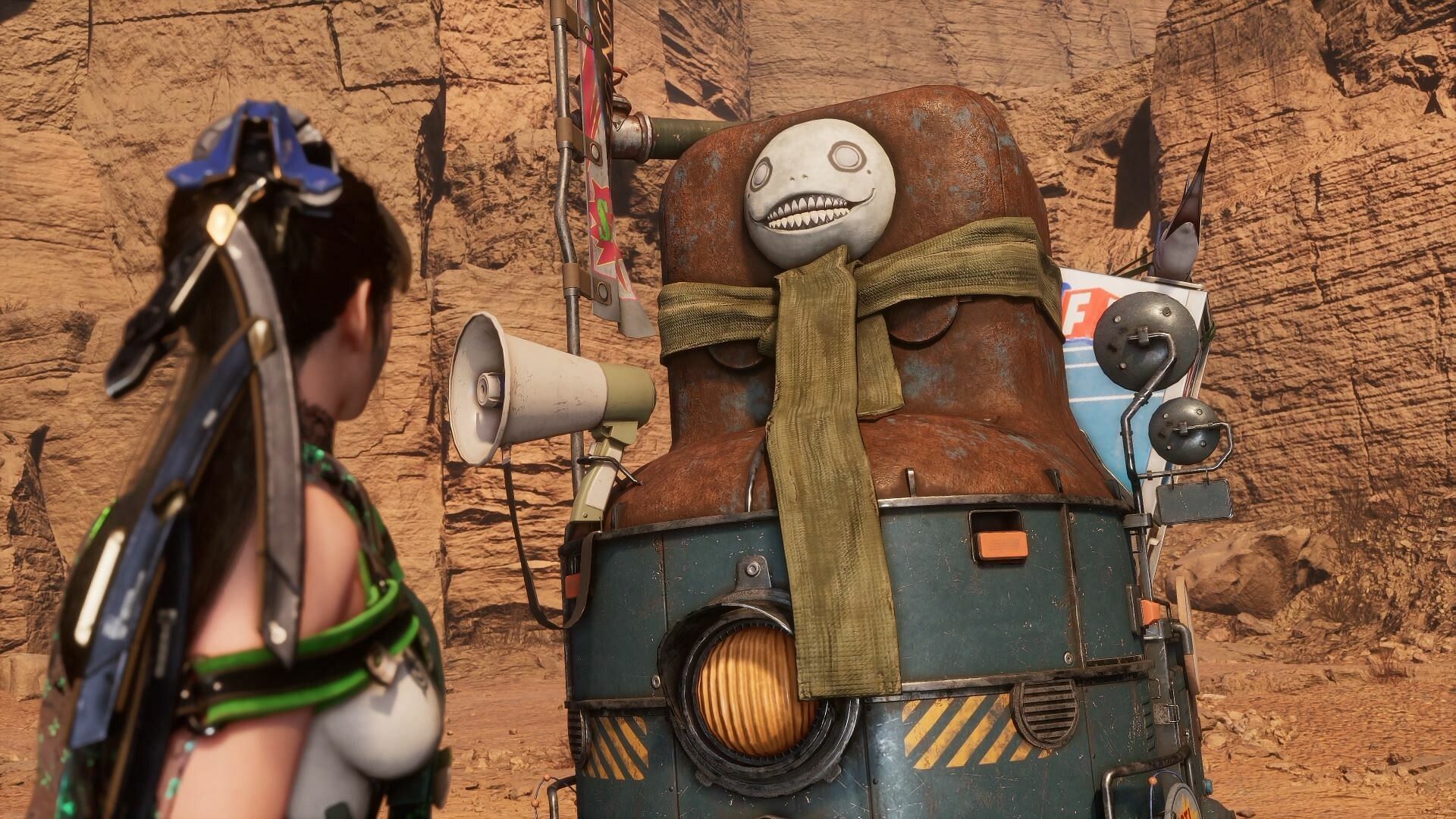 Emil’s Shop in Stellar Blade (Image via PlayStation Publishing LLC)